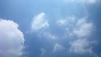 高清天空唯美白云延时拍摄视频的预览图